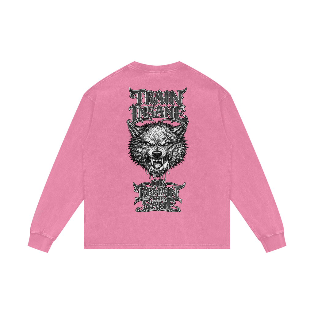 Acid Wash Oversize Long Sleeve T-Shirt