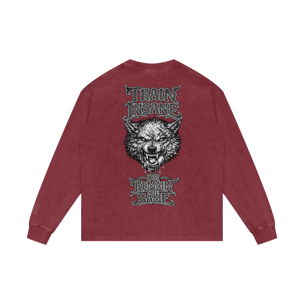 Acid Wash Oversize Long Sleeve T-Shirt
