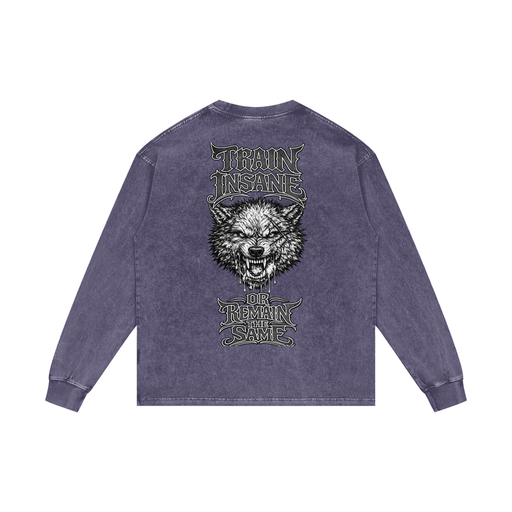 Acid Wash Oversize Long Sleeve T-Shirt