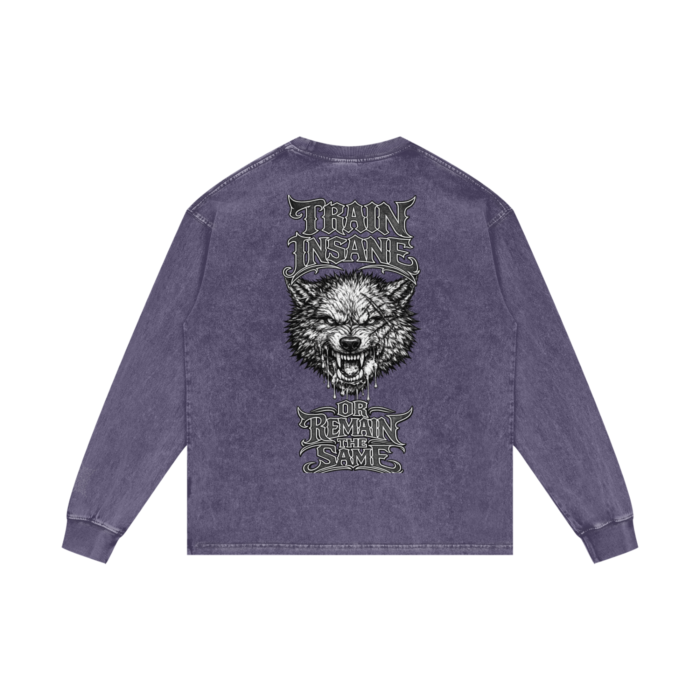 Acid Wash Oversize Long Sleeve T-Shirt