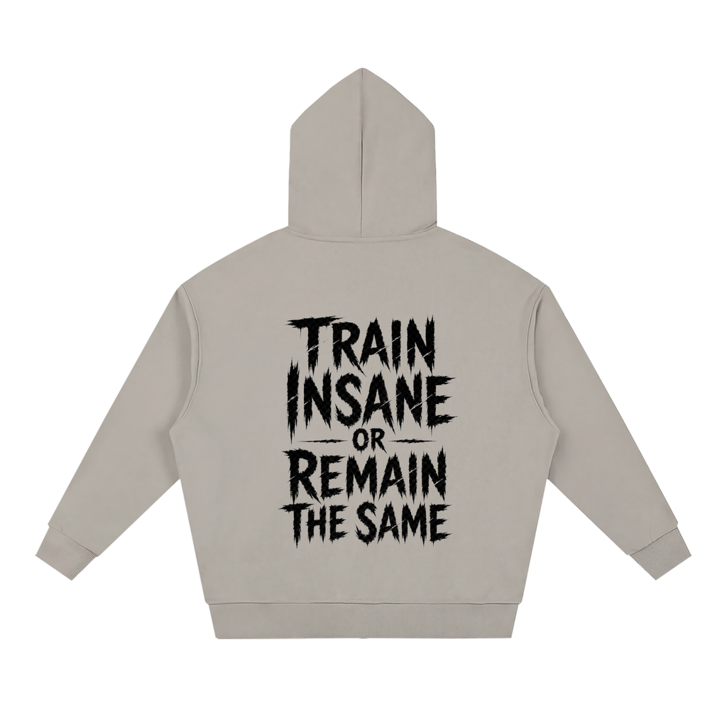 Unisex Loose Solid Full Zip Hoodie