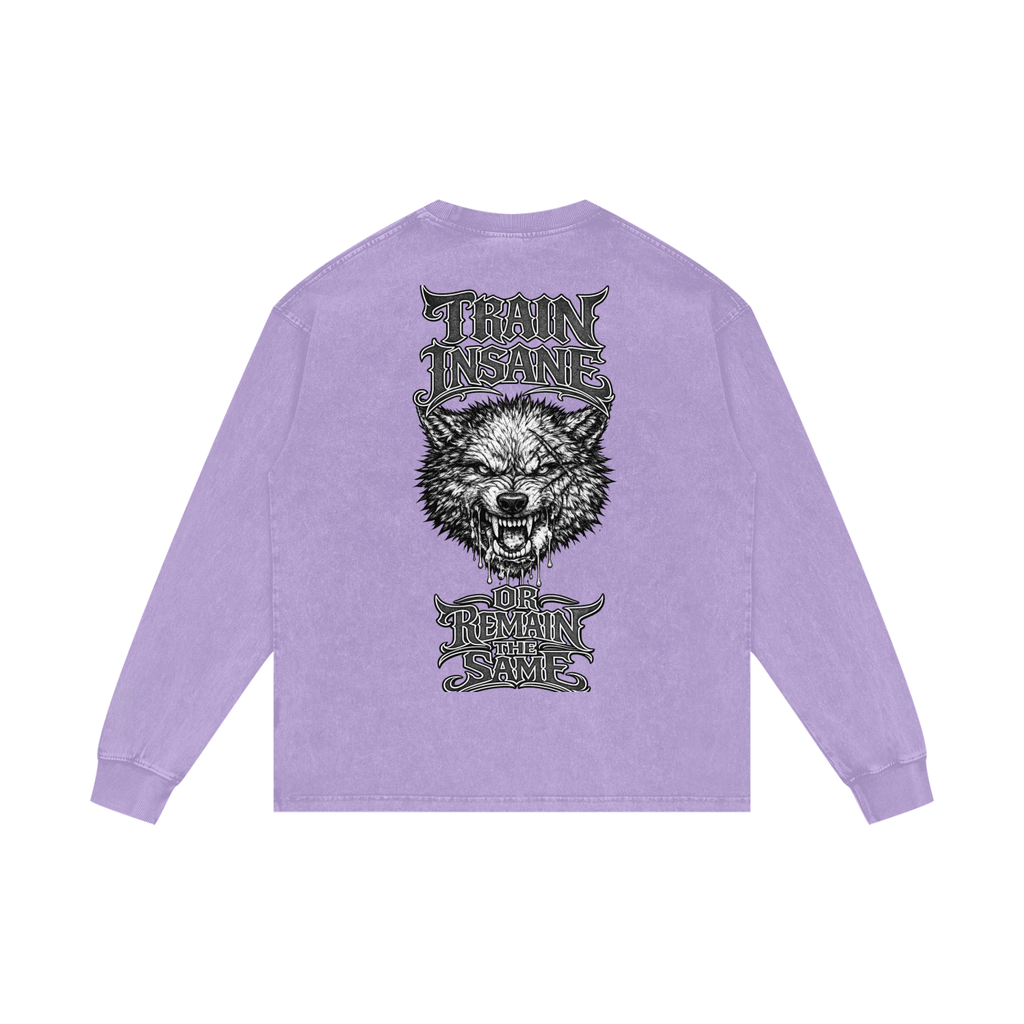 Acid Wash Oversize Long Sleeve T-Shirt