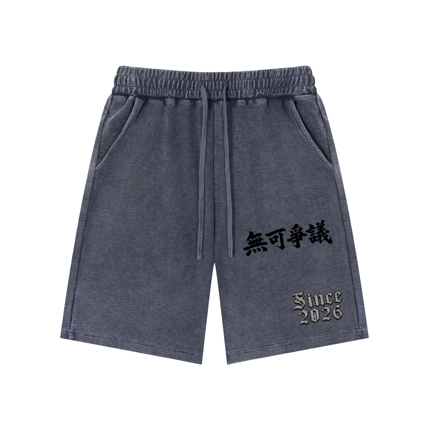 Mineral Wash Waffle Knit Shorts