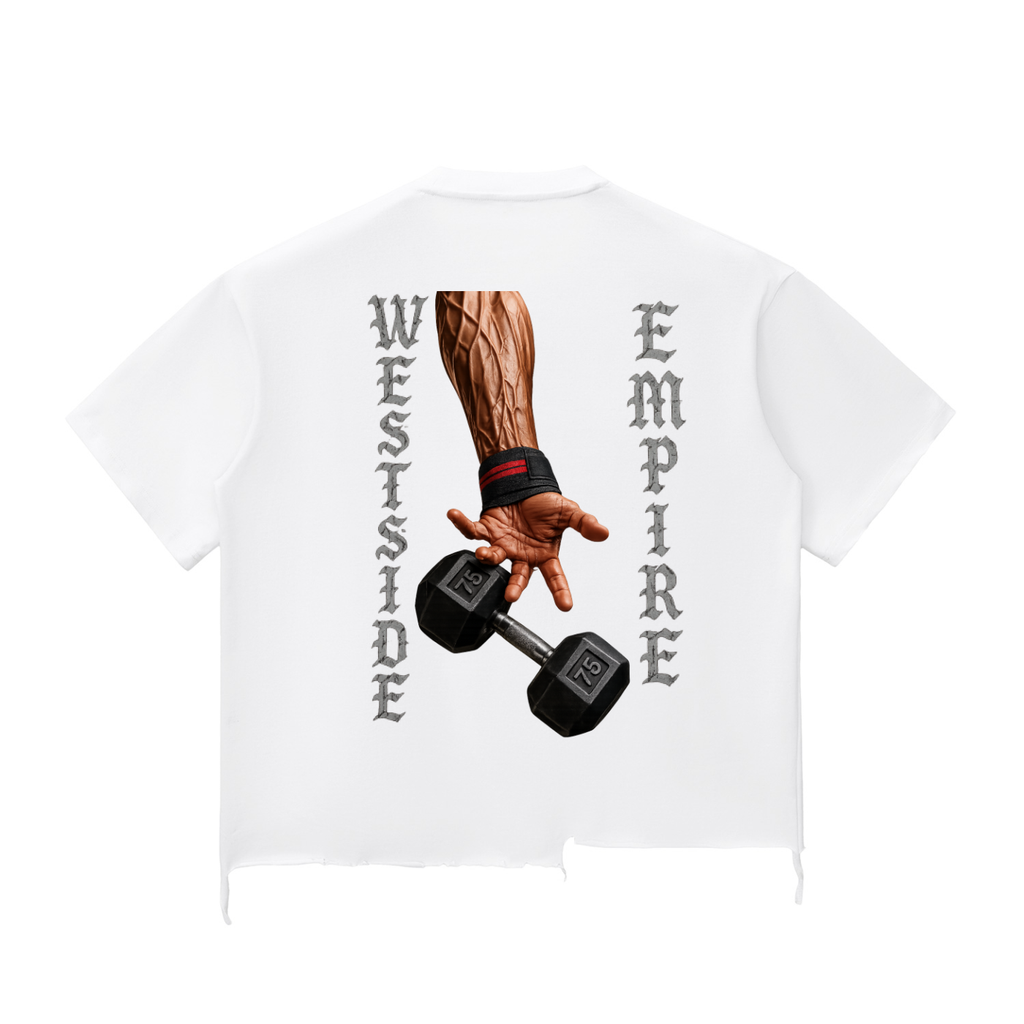 Snow Wash Raw-Hem Boxy T-shirt