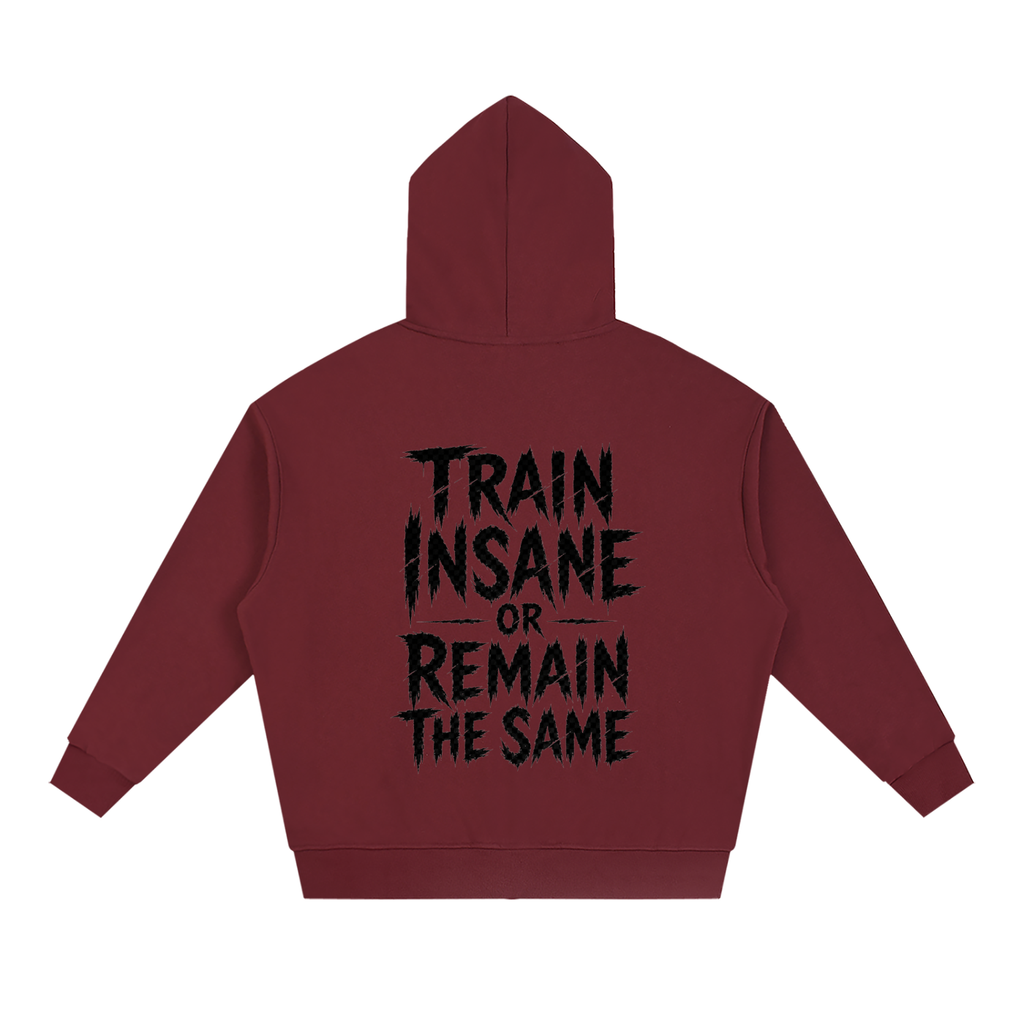Unisex Loose Solid Full Zip Hoodie