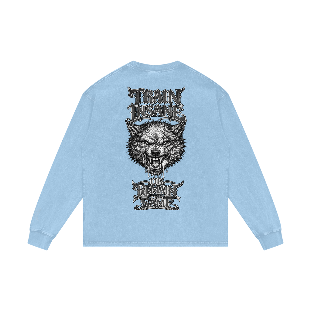 Acid Wash Oversize Long Sleeve T-Shirt