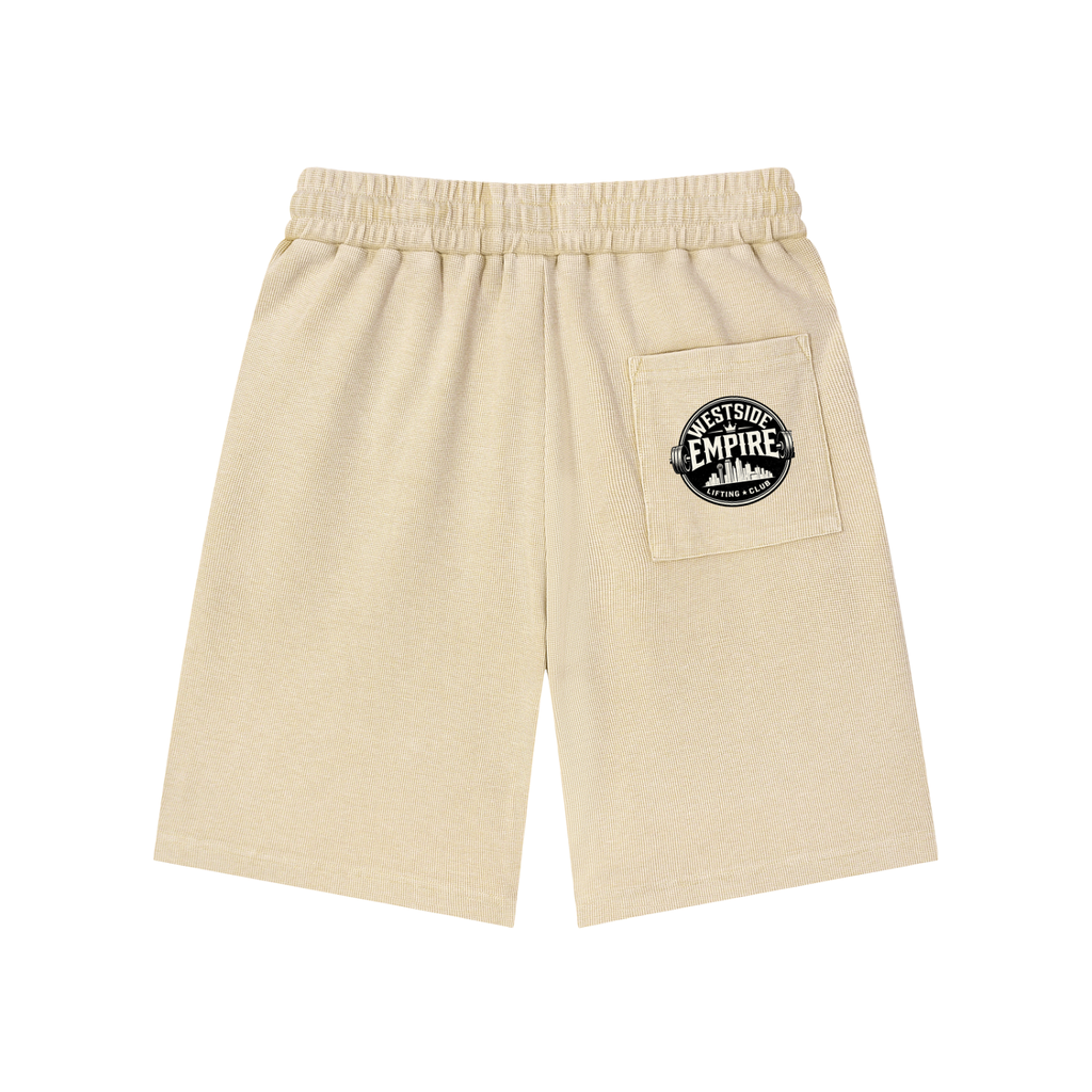 Mineral Wash Waffle Knit Shorts