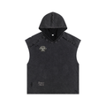 Snow Washed Boxy Hooded Tank Top