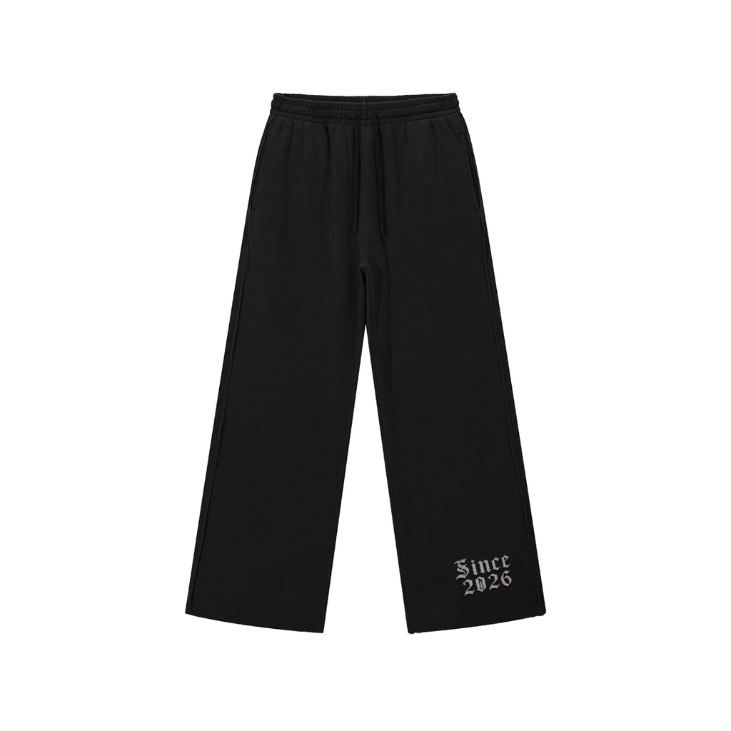 Snow Washed Raw Edge Sweatpants