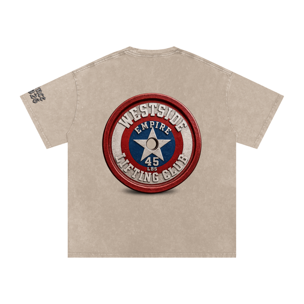 Snow Washed Oversized Cotton T-Shirt