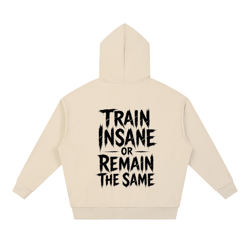 Unisex Loose Solid Full Zip Hoodie