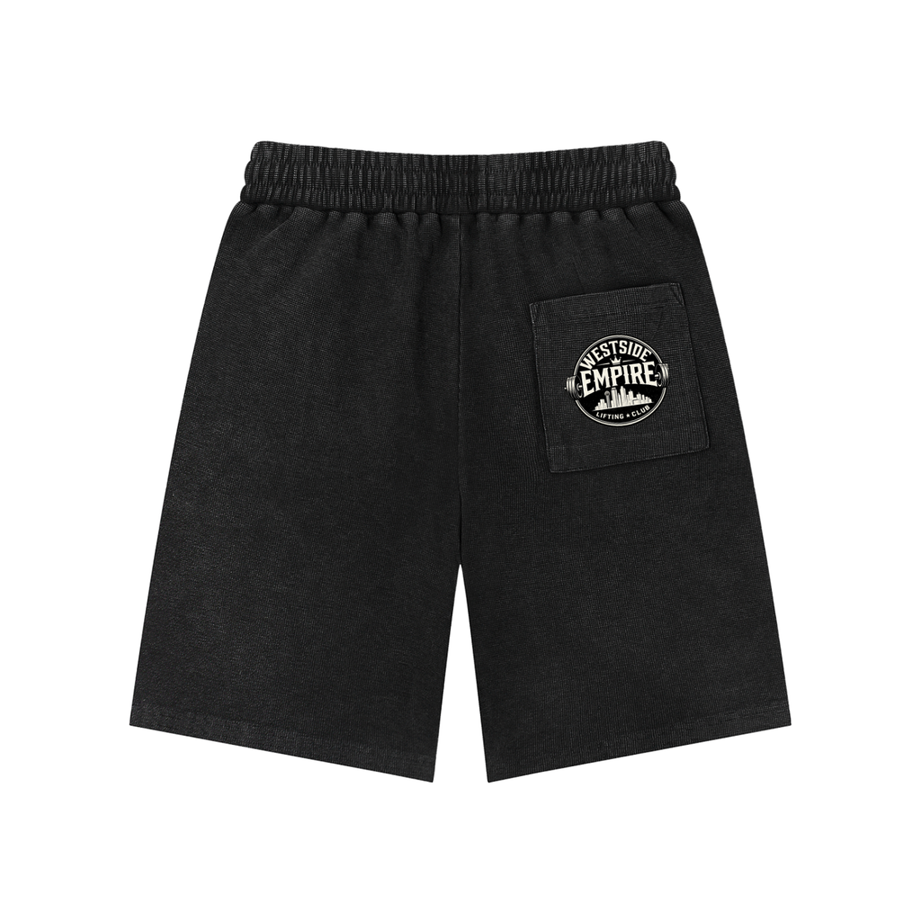 Mineral Wash Waffle Knit Shorts