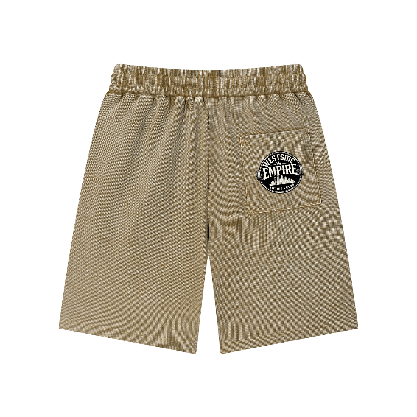 Mineral Wash Waffle Knit Shorts
