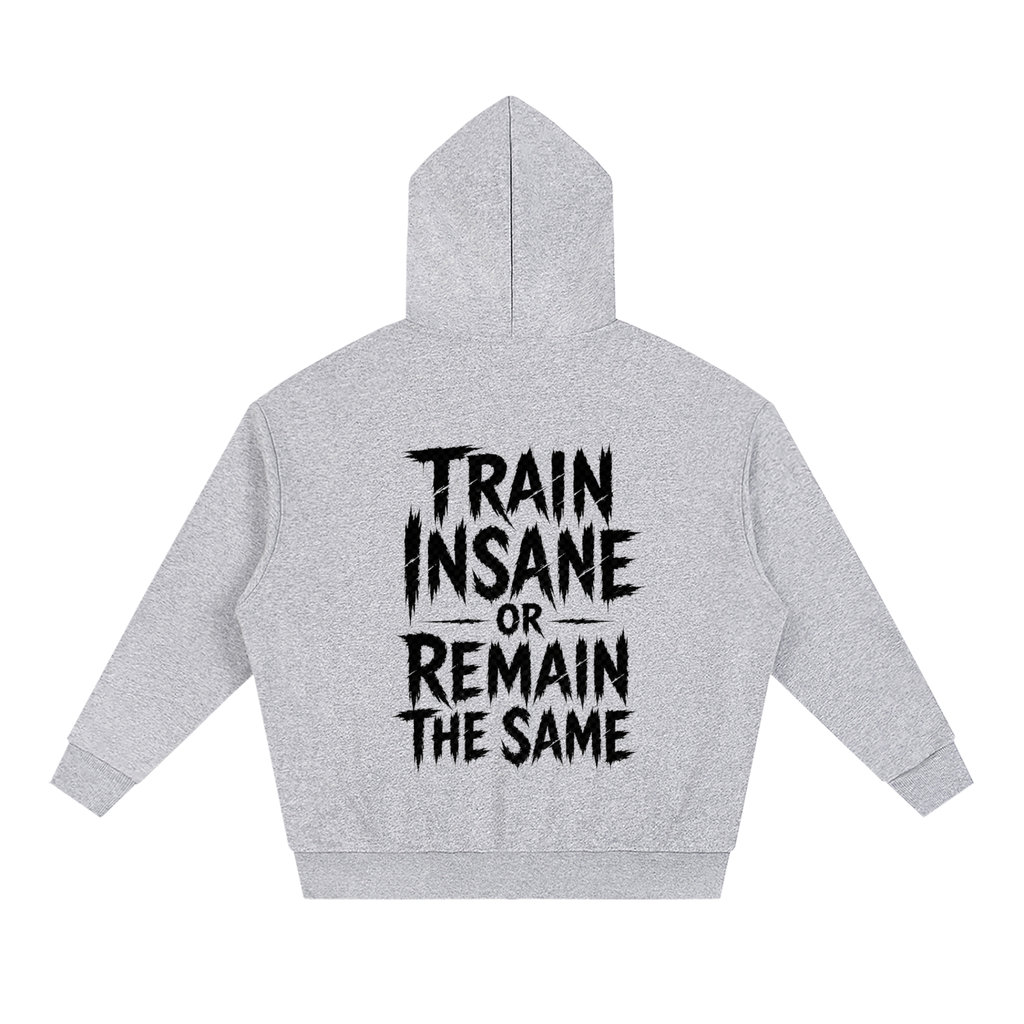 Unisex Loose Solid Full Zip Hoodie