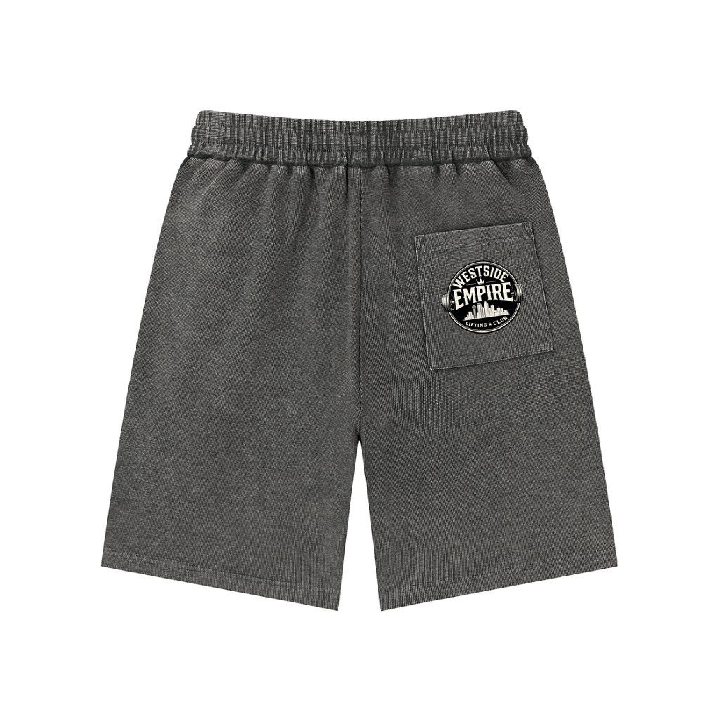Mineral Wash Waffle Knit Shorts