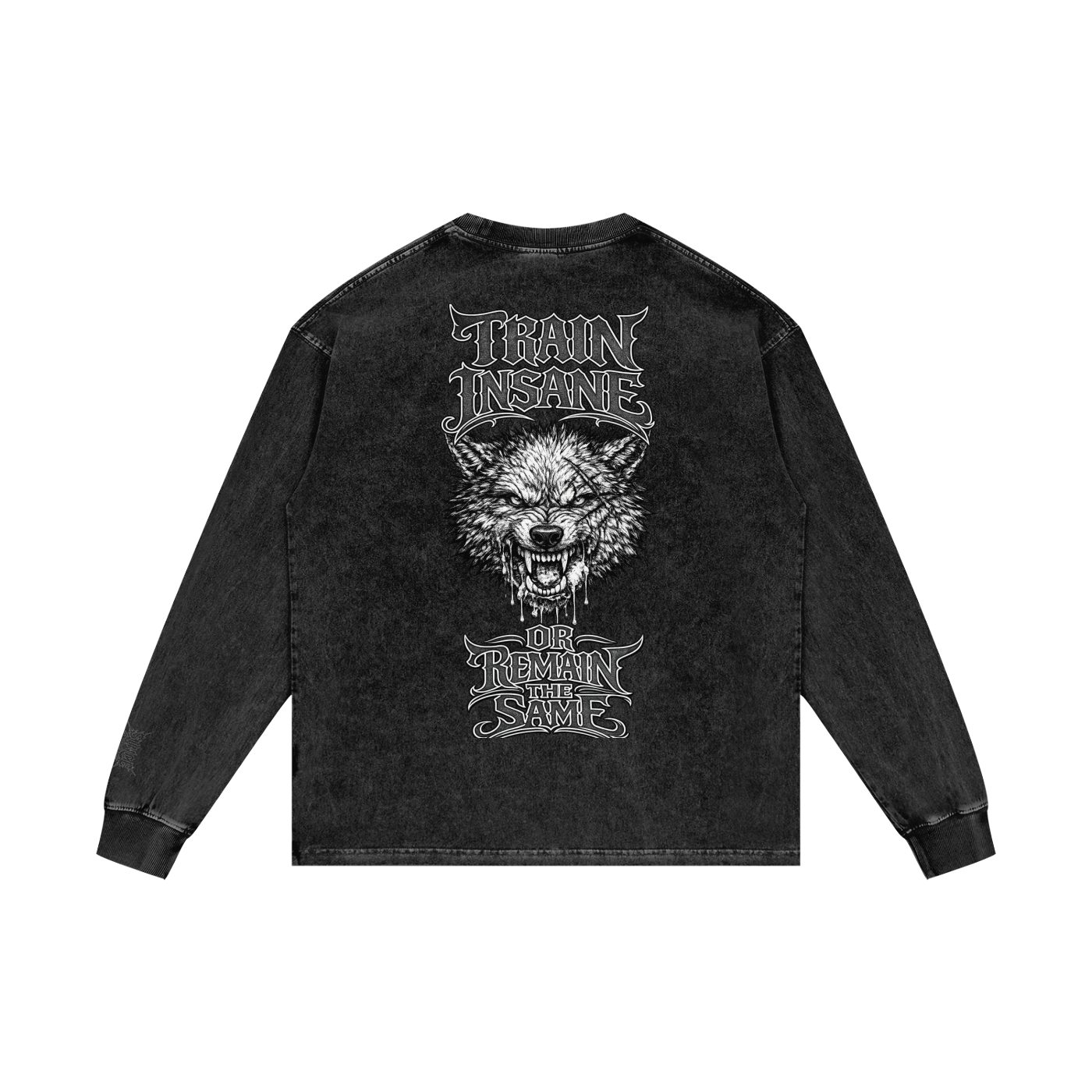 Acid Wash Oversize Long Sleeve T-Shirt