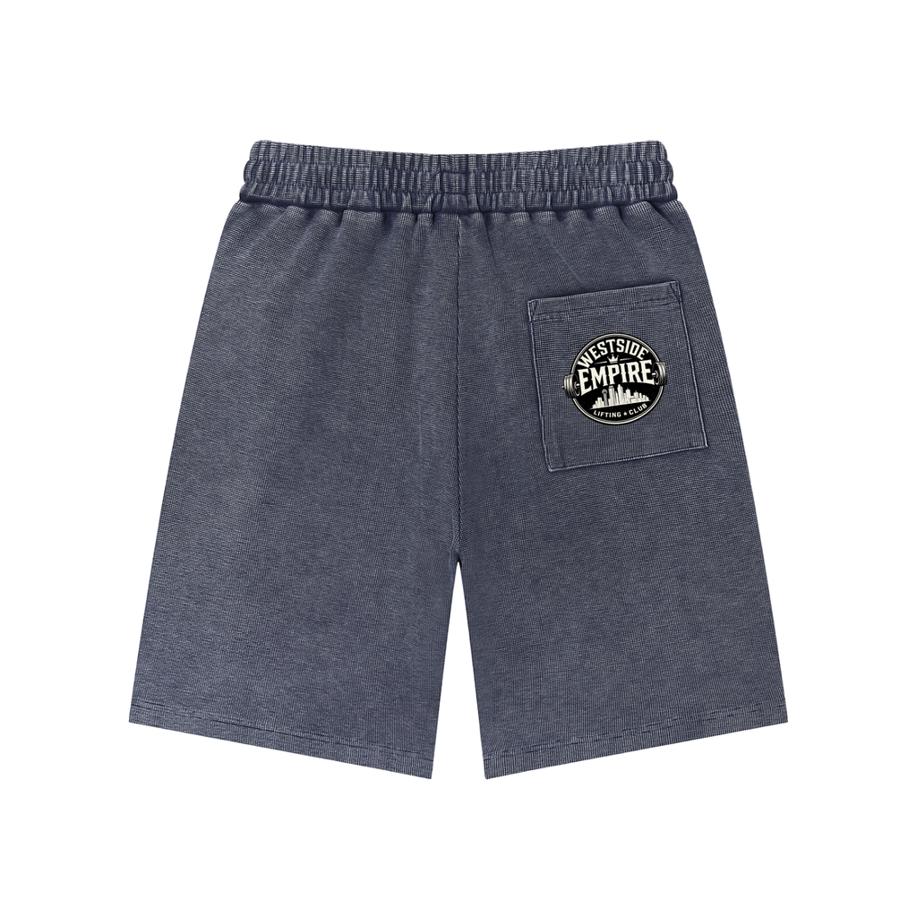 Mineral Wash Waffle Knit Shorts