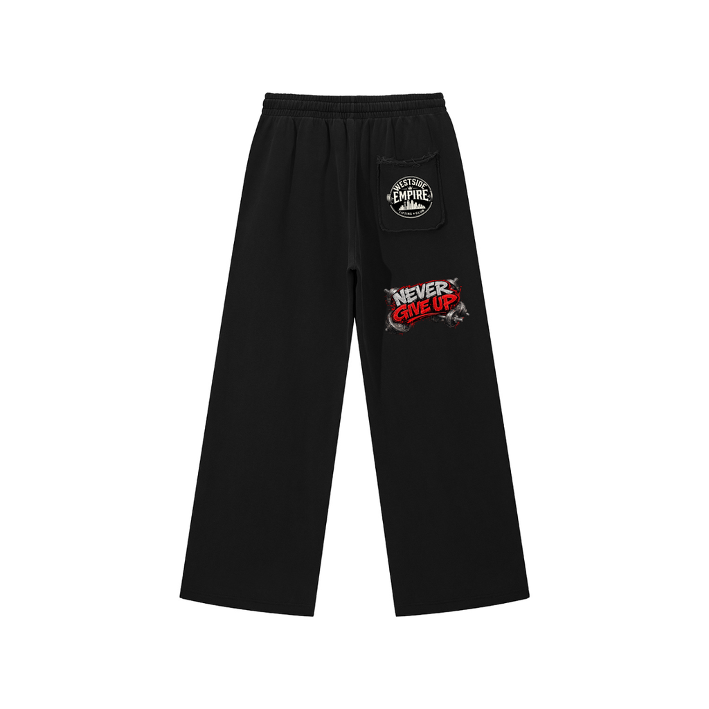Snow Washed Raw Edge Sweatpants