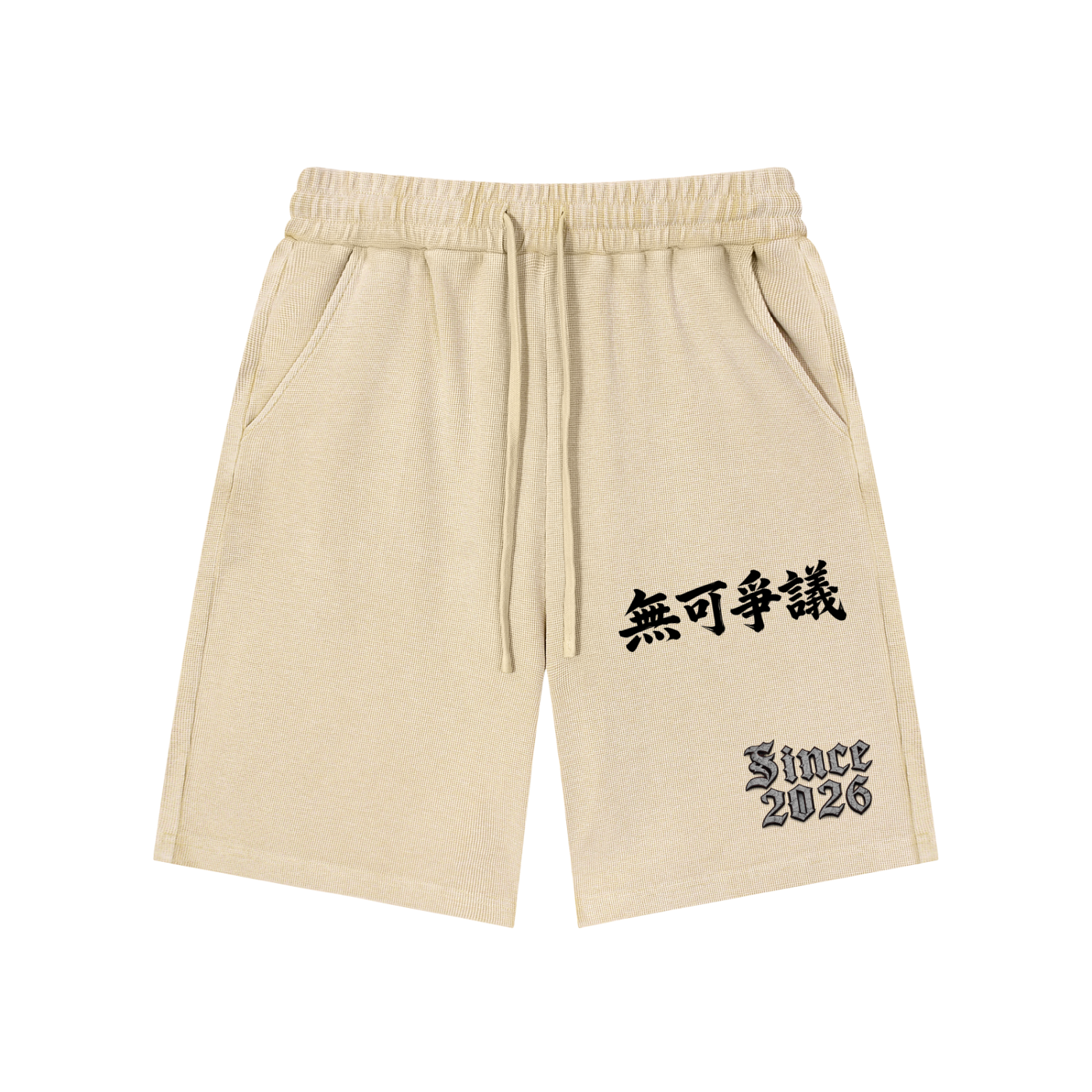 Mineral Wash Waffle Knit Shorts