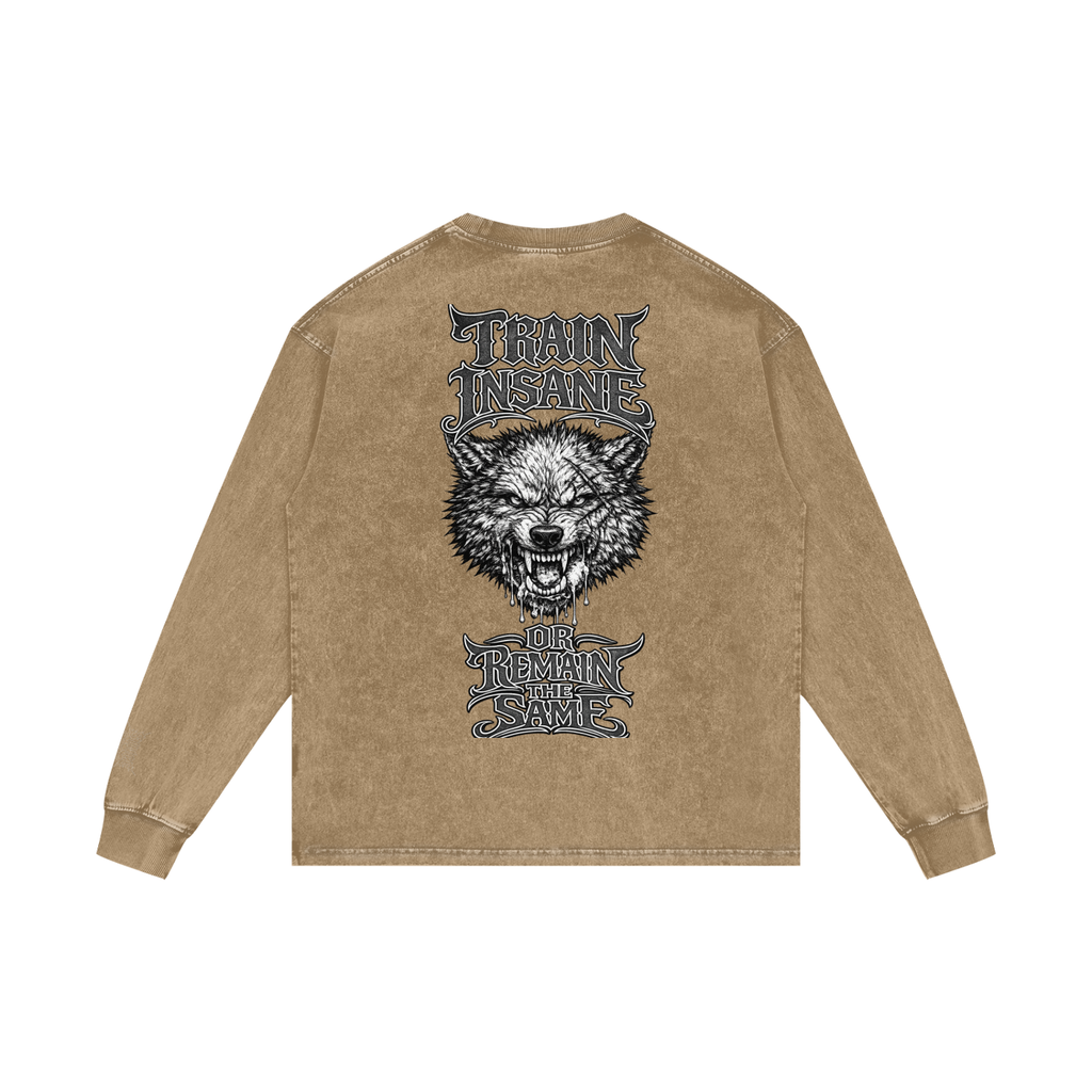 Acid Wash Oversize Long Sleeve T-Shirt