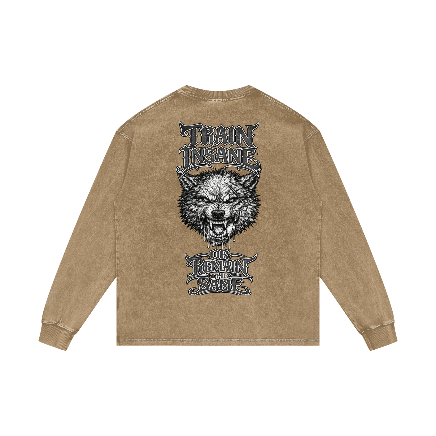 Acid Wash Oversize Long Sleeve T-Shirt
