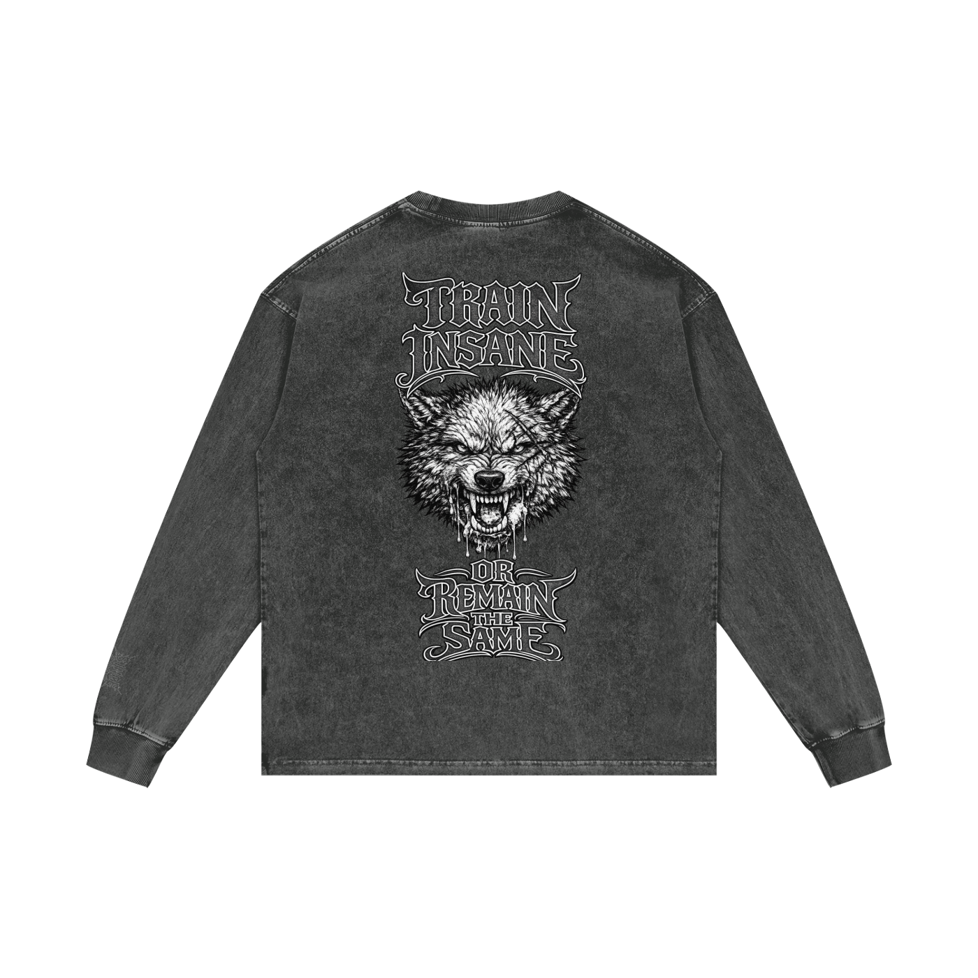 Acid Wash Oversize Long Sleeve T-Shirt